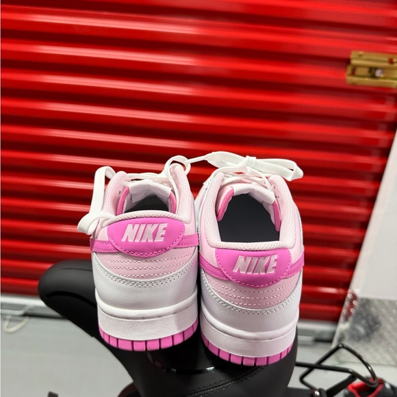 Nike Women's Pink and White Low-Top Sneakers - Picture 2 of 4